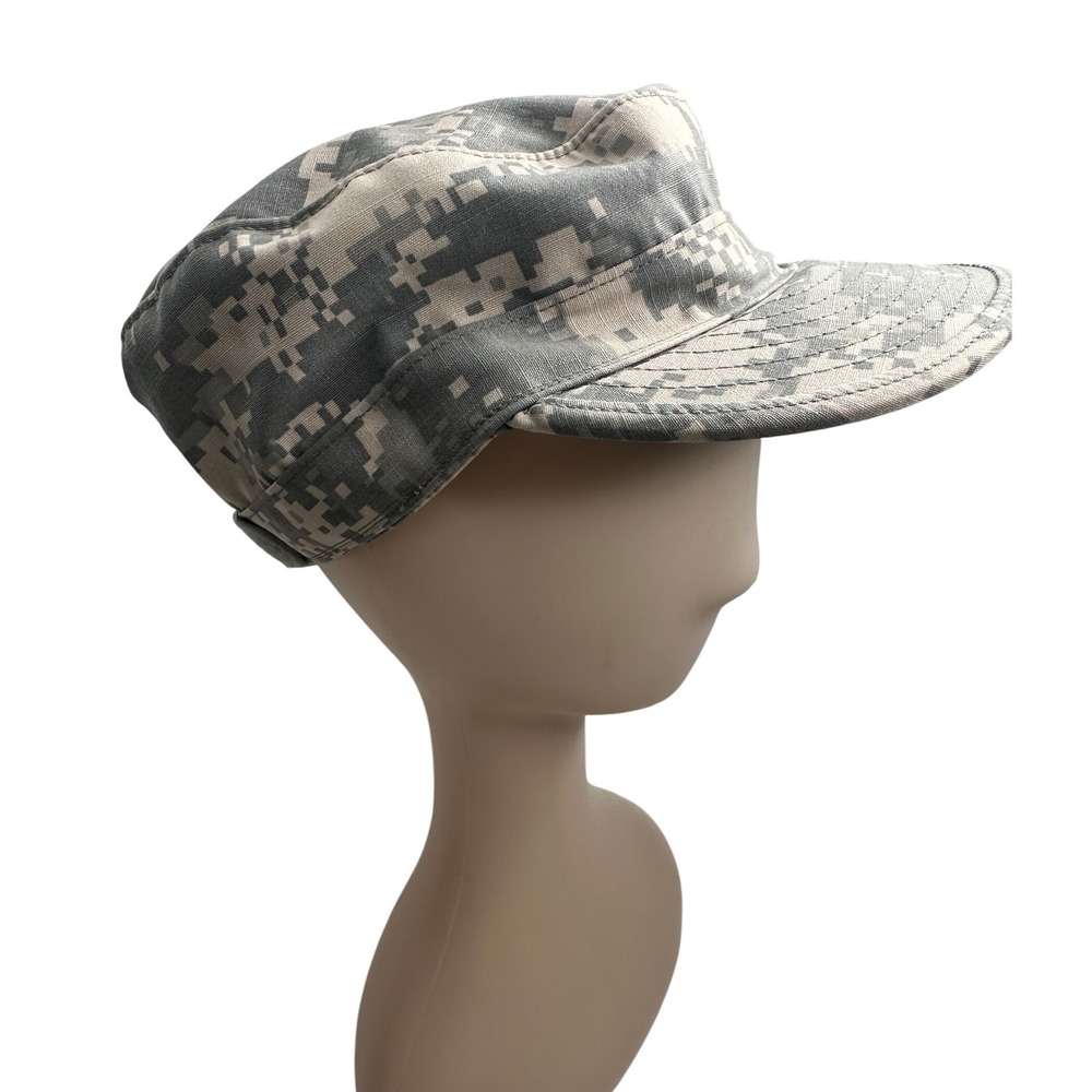 Military Patrol Cap Army Digital Camouflage Hat Mens Size 7 1/2 New ripstop‎